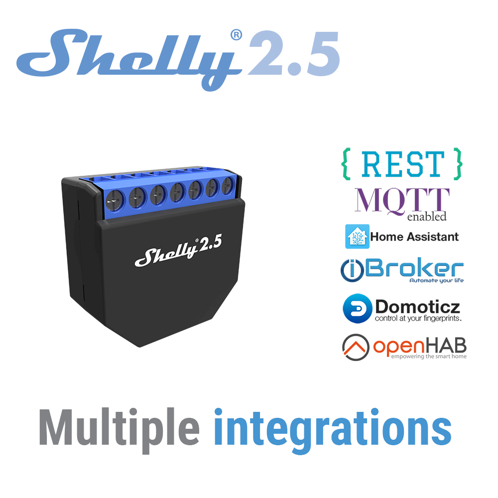 Shelly 2.5 Smart Home Duplo Re - Shelly Relay Module avaliação e preço