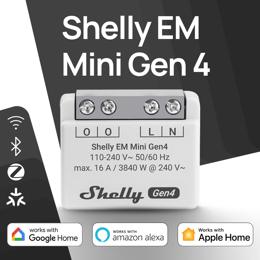 Shelly EM Mini Gen4 Matter Med - Shelly Relay Module avaliação e preço